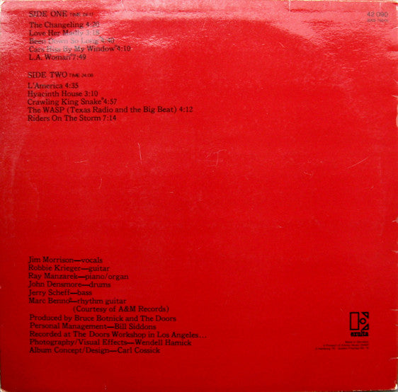 Doors* : L.A. Woman (LP, Album, RE)