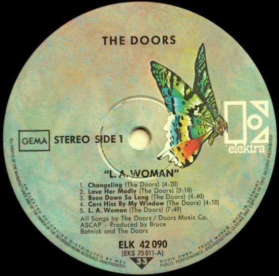 Doors* : L.A. Woman (LP, Album, RE)
