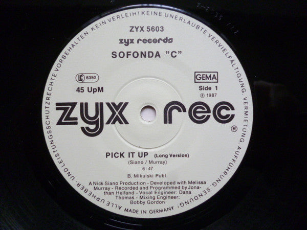 Sofonda C. : Pick It Up (12", Maxi)