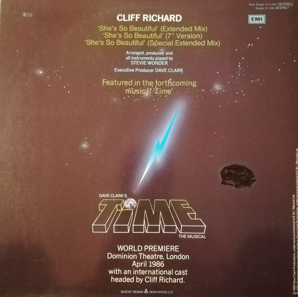 Cliff Richard : She's So Beautiful (12", Maxi)