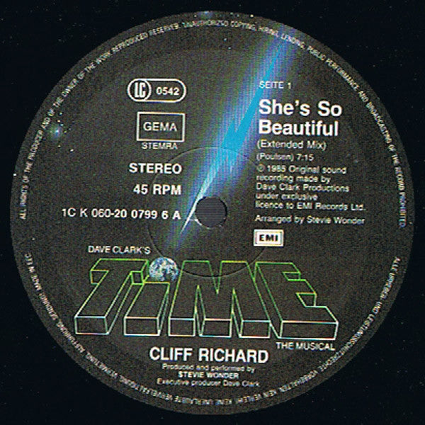 Cliff Richard : She's So Beautiful (12", Maxi)