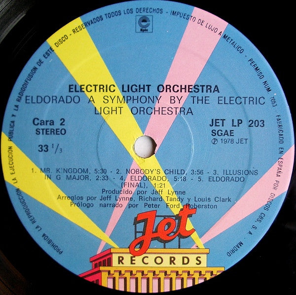 Electric Light Orchestra : Eldorado - A Symphony By The Electric Light Orchestra (LP, Album, RE)