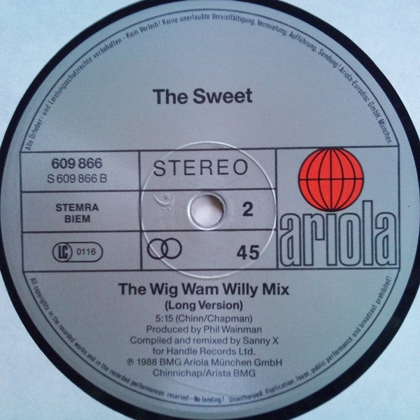 Sweet* : It's It's The Sweet Mix (12", Maxi)