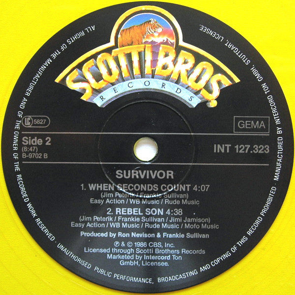 Survivor : In Good Faith (12", Maxi, S/Edition, Yel)