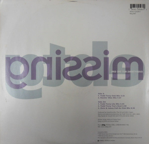 Everything But The Girl : Missing (12")
