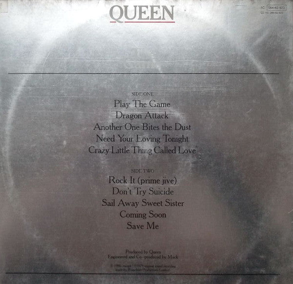 Queen : The Game (LP, Album, Foi)