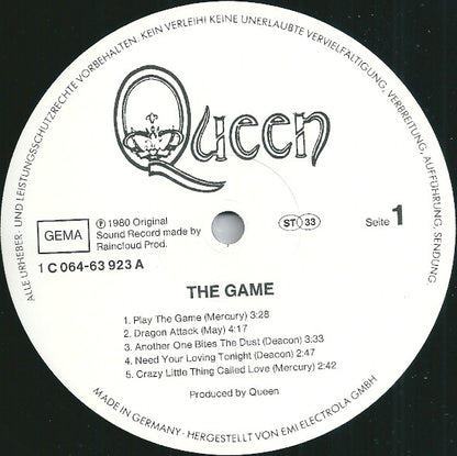 Queen : The Game (LP, Album, Foi)