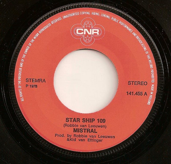 Mistral (2) : Starship 109 (7", Single)