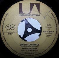 Shirley Bassey : When You Smile (7", Single)