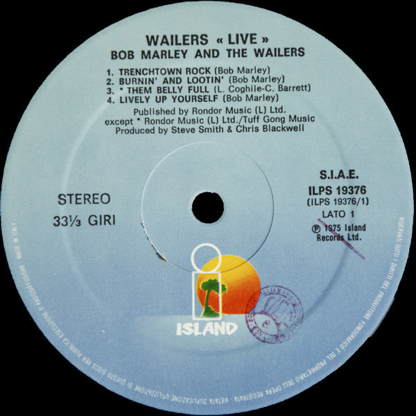 Bob Marley & The Wailers : Live! (LP, Album)