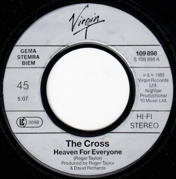 The Cross (3) : Heaven For Everyone (7", Single)