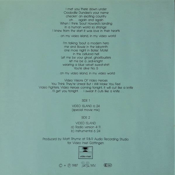 Framed (2) : Video Island (12", Maxi, Ltd)