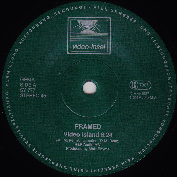 Framed (2) : Video Island (12", Maxi, Ltd)