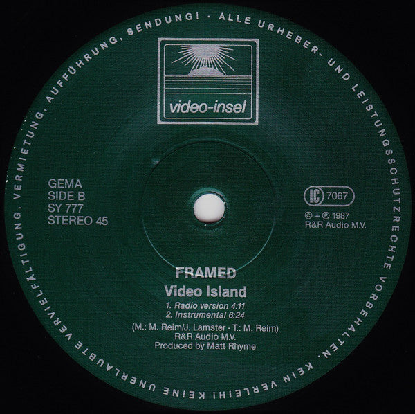 Framed (2) : Video Island (12", Maxi, Ltd)