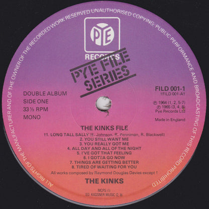The Kinks : The File Series - The Kinks (2xLP, Comp, Mono)
