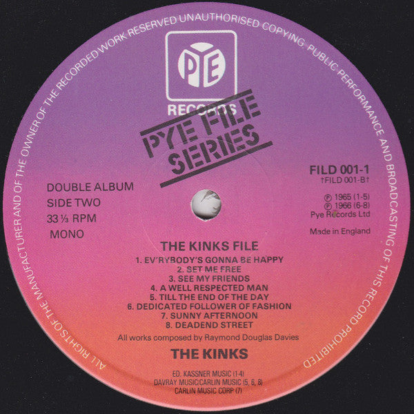 The Kinks : The File Series - The Kinks (2xLP, Comp, Mono)