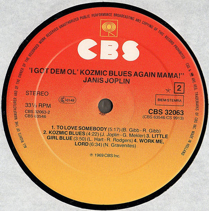 Janis Joplin : I Got Dem Ol' Kozmic Blues Again Mama! (LP, Album, RE)