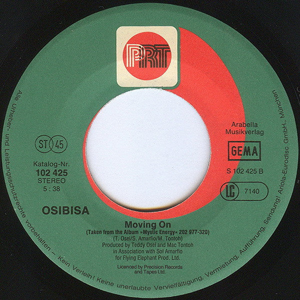 Osibisa : Celebration (7", Single)