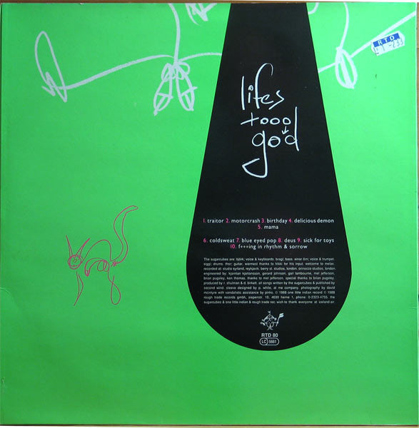 The Sugarcubes : Life's Too Good (LP, Album)