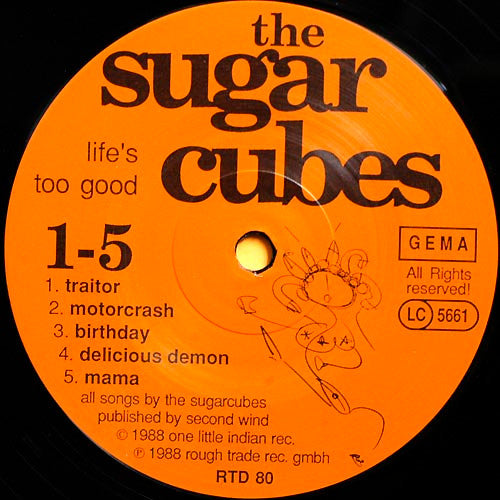 The Sugarcubes : Life's Too Good (LP, Album)
