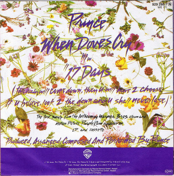 Prince : When Doves Cry (7", Single)