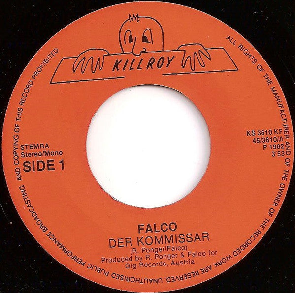 Falco : Der Kommissar / Helden Von Heute (7", Single)