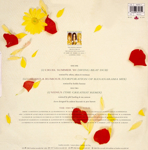 Bananarama : Cruel Summer '89 (12", Single)