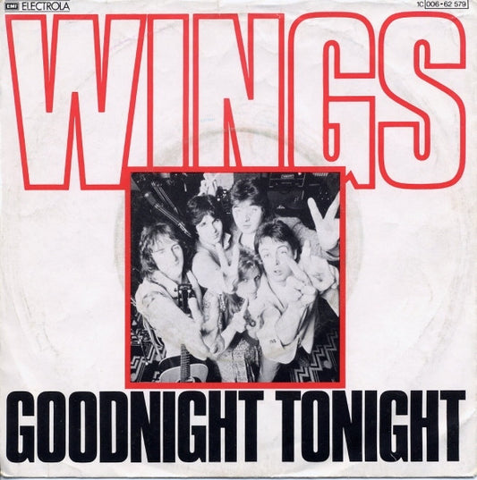 Wings (2) : Goodnight Tonight (7", Single)