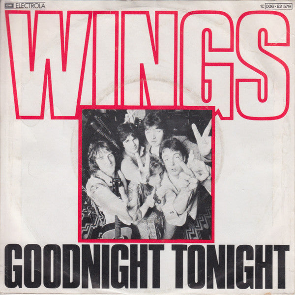Wings (2) : Goodnight Tonight (7", Single)