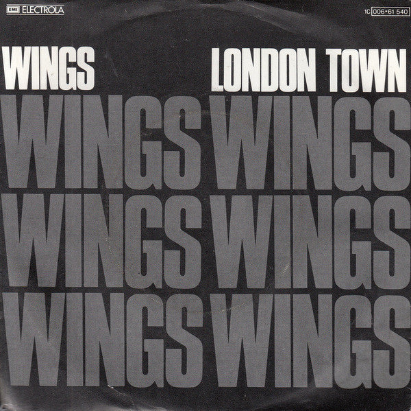 Wings (2) : London Town (7", Single)