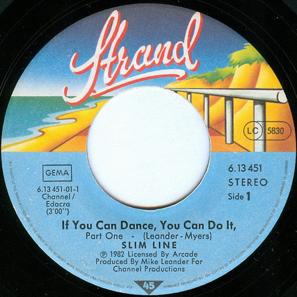 Slimline : If You Can Dance, You Can Do It Part 1&2 (7", Single)