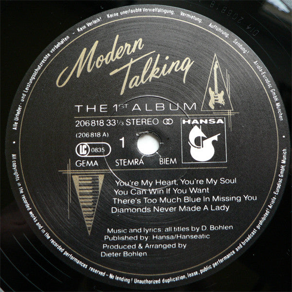 Modern Talking : The 1st Album (LP, Album)