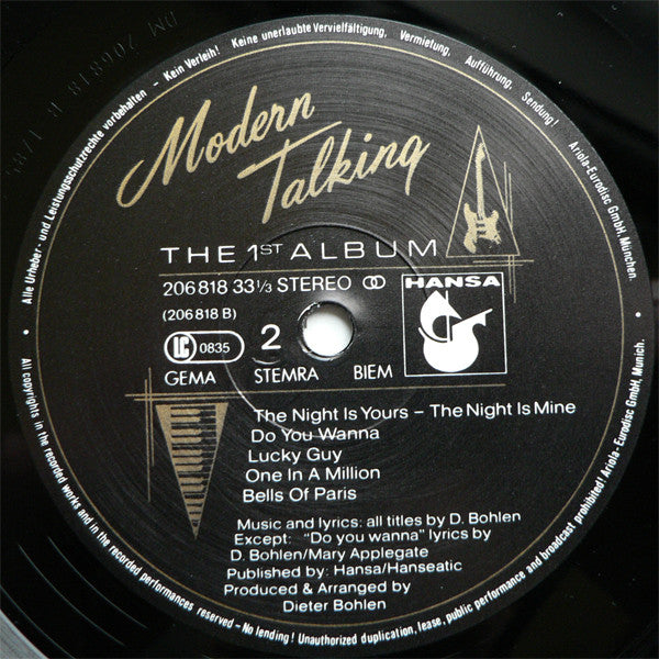 Modern Talking : The 1st Album (LP, Album)