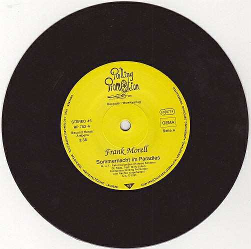 Frank Morell (2) : Sommernacht Im Paradies (7", Single)
