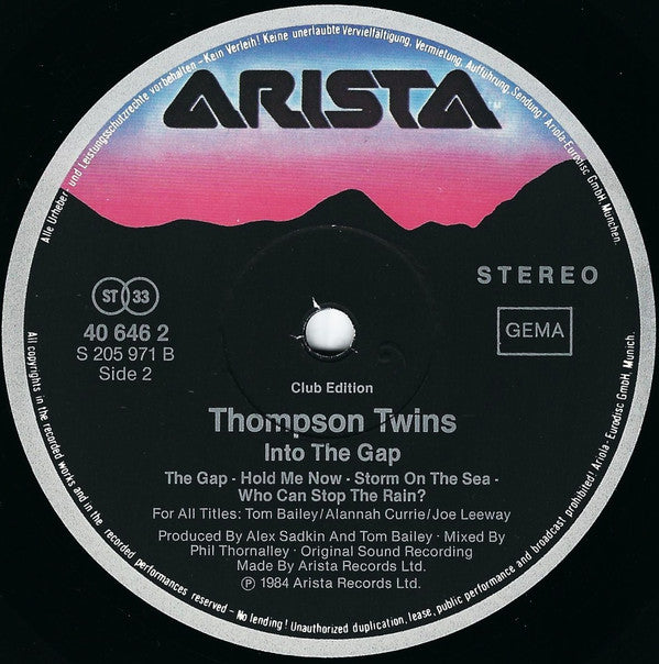 Thompson Twins : Into The Gap (LP, Album, Club)