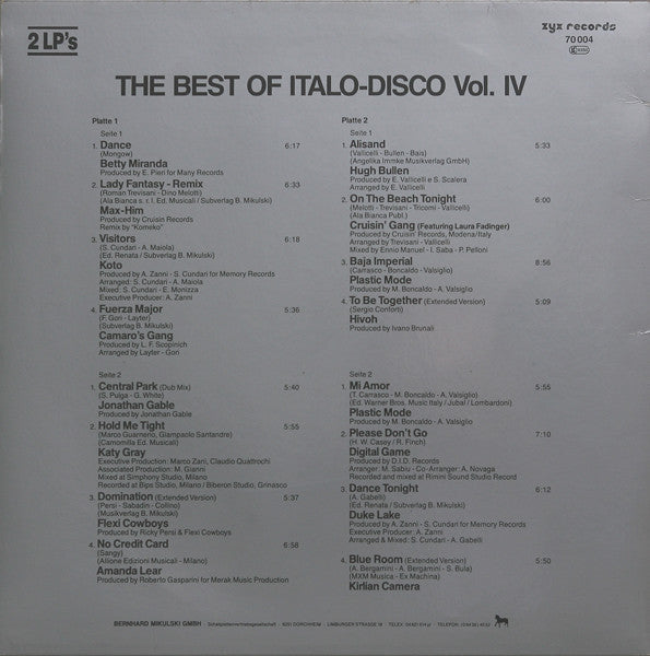 Various : The Best Of Italo-Disco Vol. 4 (2xLP, Comp, Box)