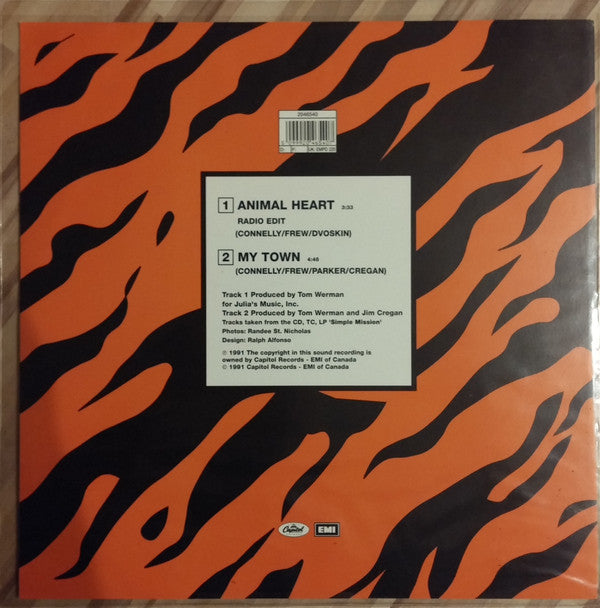 Glass Tiger : Animal Heart (7", Shape, Single, Pic)