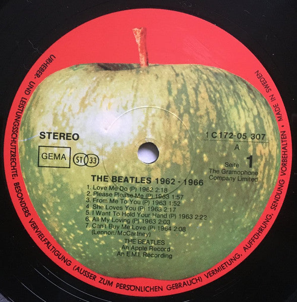 The Beatles : 1962-1966 (2xLP, Comp, RP)