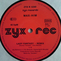 Max-Him : Lady Fantasy (Remix) / No Escape (Remix) (12", Maxi)