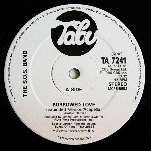 SOS Band* : Borrowed Love (12")