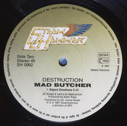 Destruction : Mad Butcher (12", MiniAlbum, M/Print)