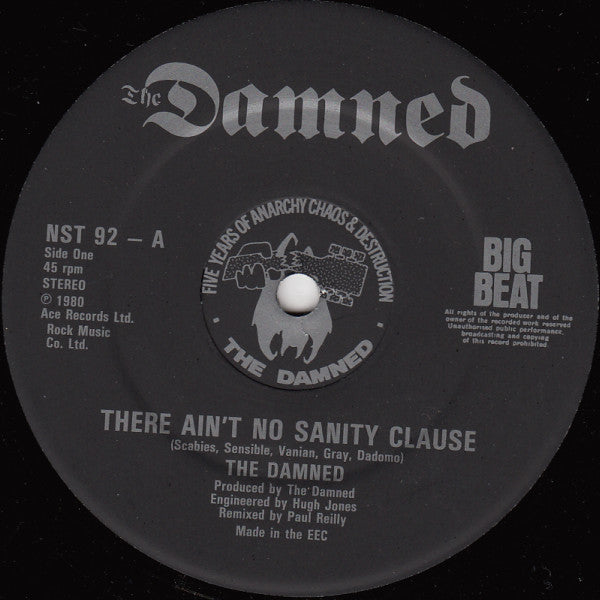 The Damned : There Ain't No Sanity Clause (12", Single)