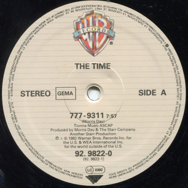 The Time : 777-9311 (12", Maxi, Ltd)