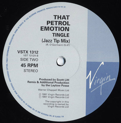 That Petrol Emotion : Tingle (12", Single, Ltd, Num)