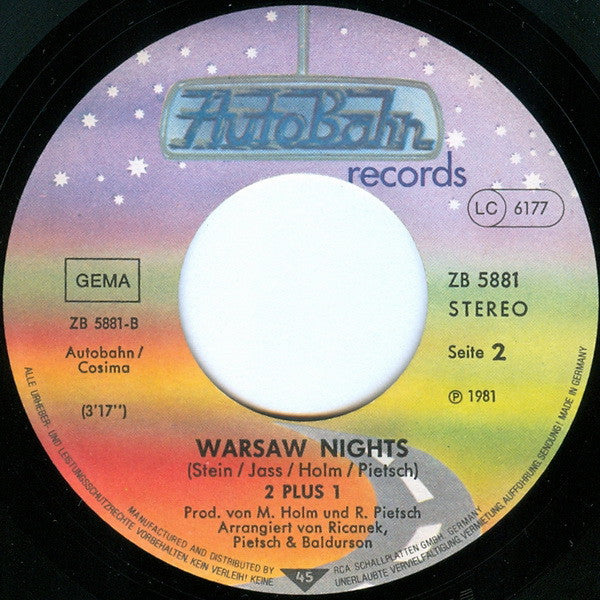 2 plus 1 : Hurry Home (Hurricane)  (7", Single)