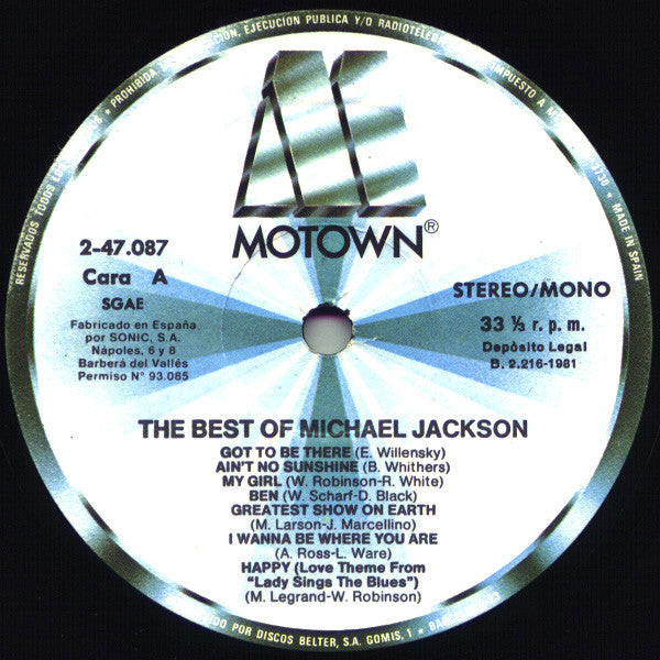 Michael Jackson : The Best Of Michael Jackson (LP, Comp, RE)