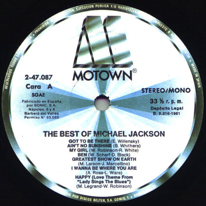 Michael Jackson : The Best Of Michael Jackson (LP, Comp, RE)