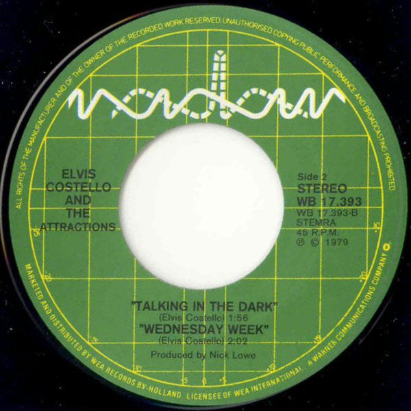 Elvis Costello And The Attractions* : Accidents Will Happen (7", Single)