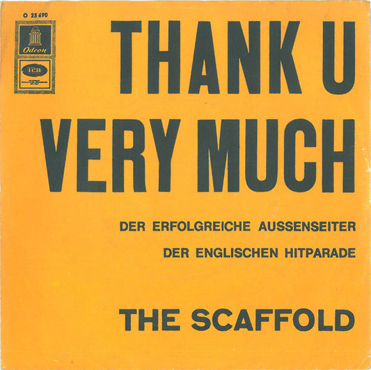 The Scaffold* : Thank U Very Much (7")