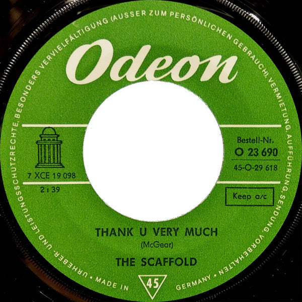 The Scaffold* : Thank U Very Much (7")